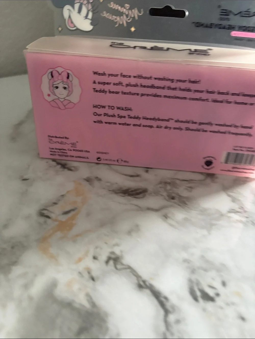The Crème Shop Minnie Mouse Pink Polka Dot 3D Teddy Headband for Kids